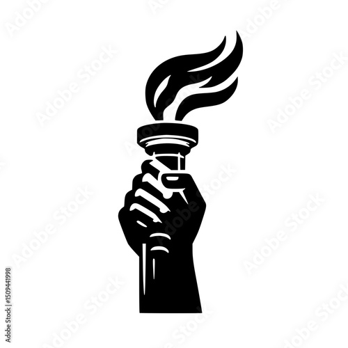 Revolution Torch Clipart SVG