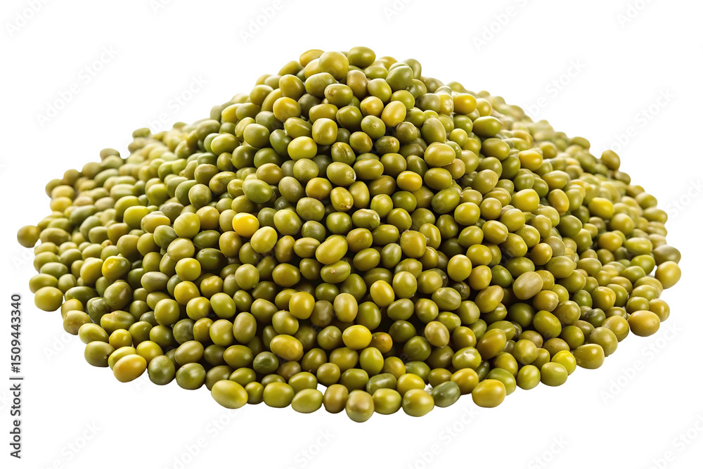 Pile of mung beans isolated on transparent background Pile of mung beans isolated on transparent background