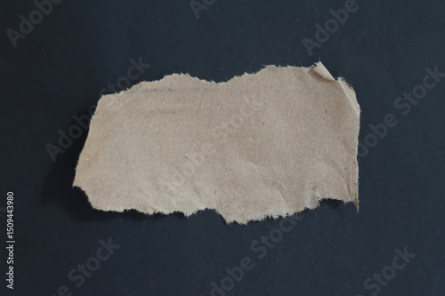 rip paper texture on black background