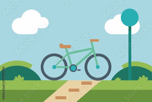 Serene Bicycle Ride A Peaceful Journey Through Nature's Embrace