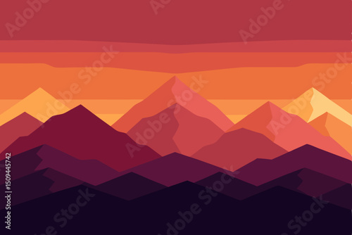 vector illustration of mountains