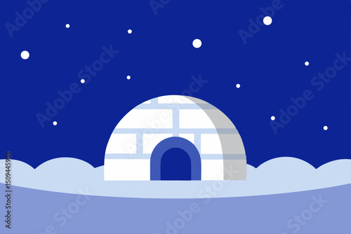winter landscape with house