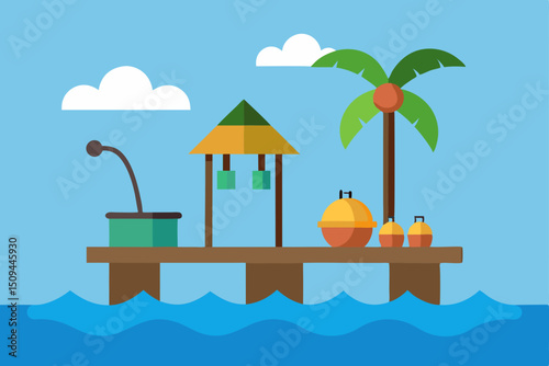 beach and sea