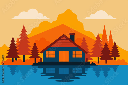house in the mountains