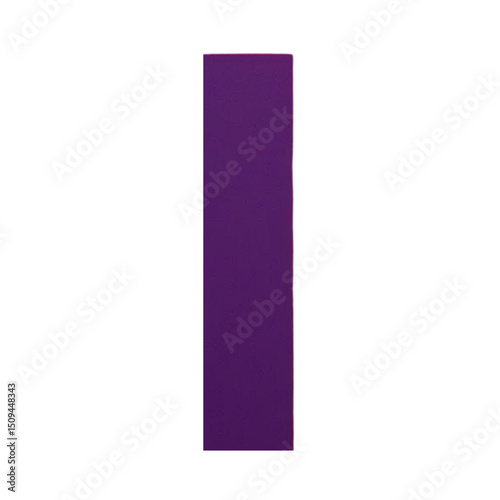 Purple rectangle stock photo for graphic design projects and creative visual content, isolated on white background