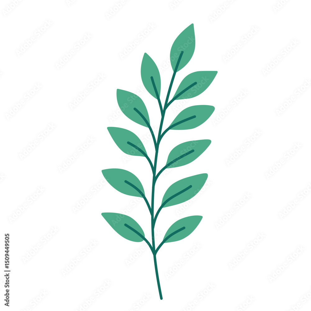 Naklejka premium Leaf vector colorful on transparent background