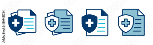 Medical insurance icon vector isolated on white background. health insurance icon