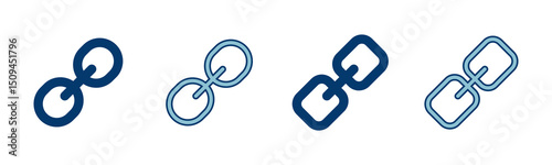 External link symbol icon vector. Link icon isolated on white background. Link vector icon. Hyperlink chain symbol