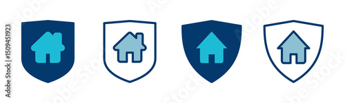Home insurance icon vector isolated on white background. home protection icon