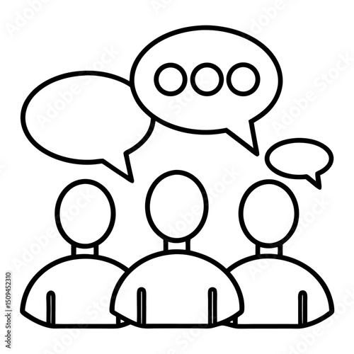 Group discussion communication teamwork collaboration people talking