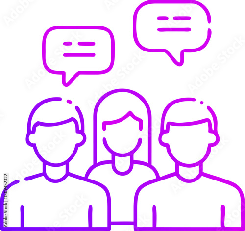 Group discussion teamwork collaboration communication people talking
