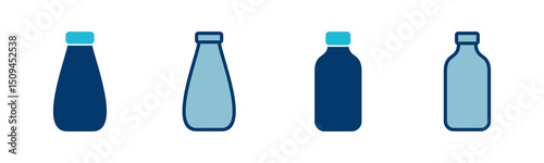 Bottle icon vector isolated on white background. Bottle vector icon