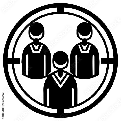 Target audience group people team teamwork collaboration