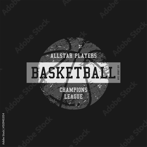 Basketball sport Graphic design for t-shirt.