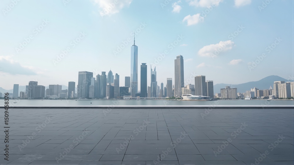 Obraz premium hong kong skyline