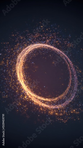 Abstract glowing ring design