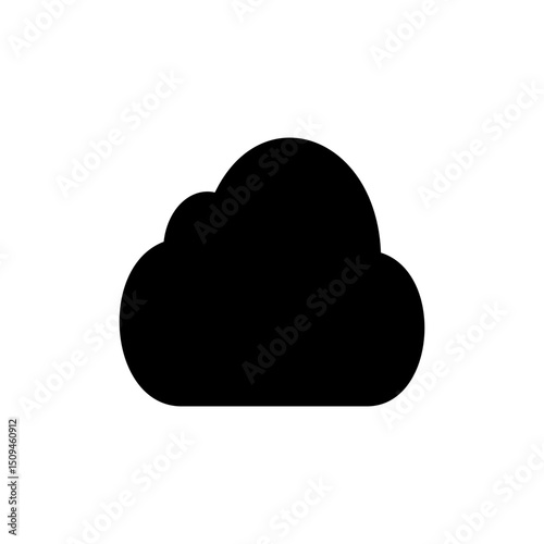 Cloud icon symbol for apps and websites. cloud sign and symbol