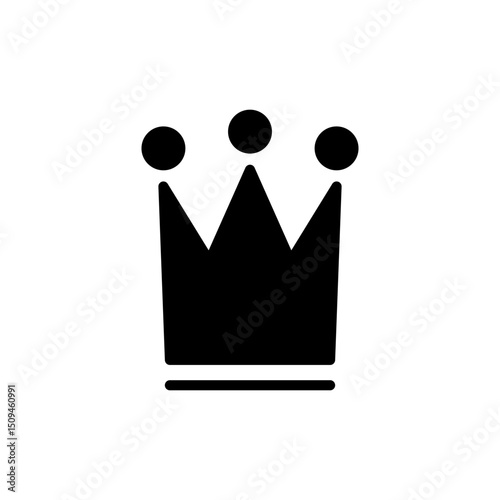 Crown icon symbol for apps and websites. crown sign and symbol