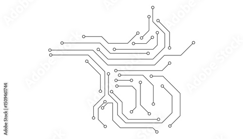 Electronics board. Circuit board electronic hi tech pattern. abstract computer chip. Black monochrome background. 