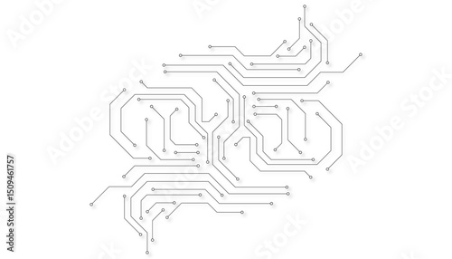 Electronics board. Circuit board electronic hi tech pattern. abstract computer chip. Black monochrome background. 