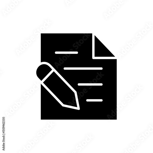 Note icon symbol for apps and websites. notepad sign and symbol