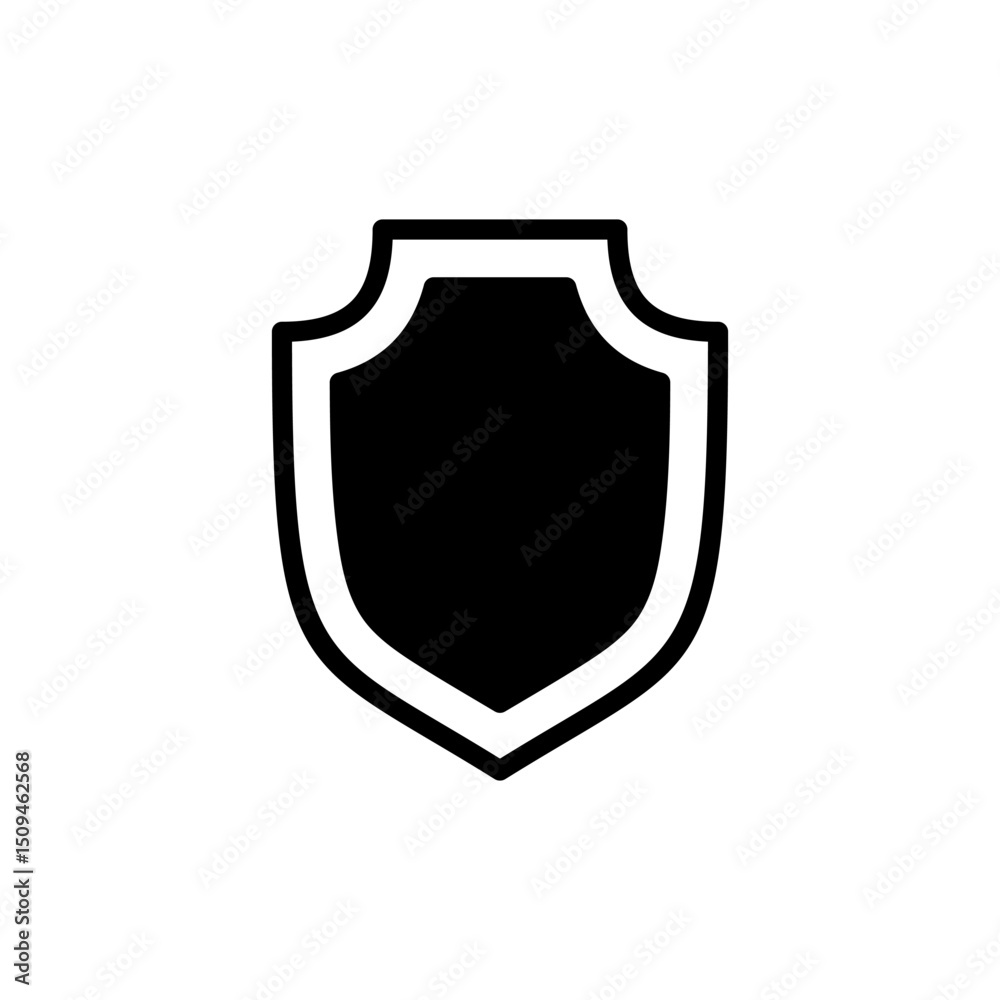 Shield icon symbol for apps and websites. Protection icon. Security sign and symbol Shield icon symbol for apps and websites. Protection icon. Security sign and symbol