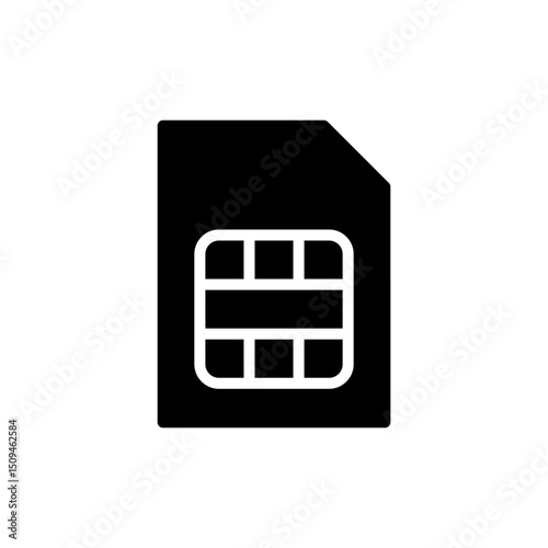 Sim card icon symbol for apps and websites. dual sim card sign and symbol