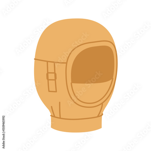 Protection Balaclava Hat. Winter Knitted Head Fashion accessory cap clothing technical illustration. Vector headgear for Men, women, unisex style, flat template CAD mockup sketch outline isolated