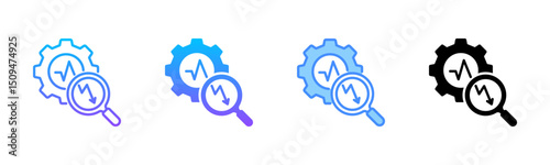 Process Analysis Multi Style Icon Set