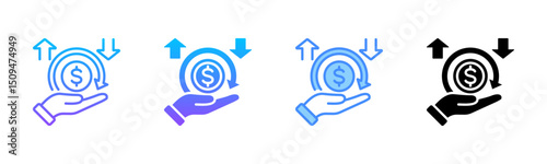 Life Cycle Multi Style Icon Set