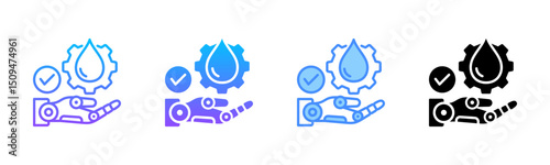 Lubrication Multi Style Icon Set