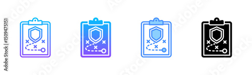 Planning Multi Style Icon Set