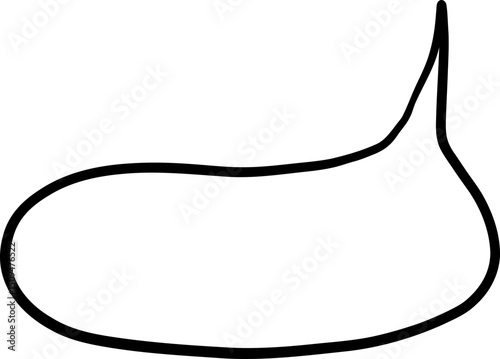 Classic Hand Drawn Round Speech Bubble