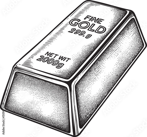gleaming gold bar displays its weight and purity markings.