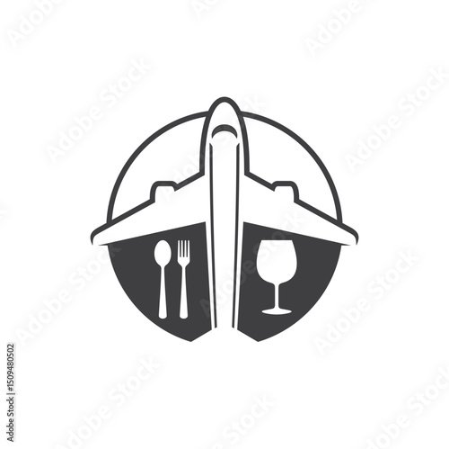 simple illustration about travel, food and drinks.
