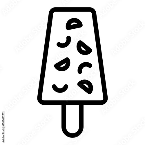 Kulfi icon. Vector line icon