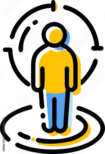 Person icon target marketing audience reach customer