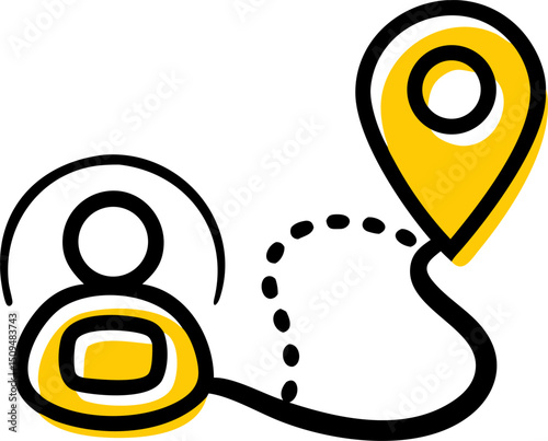 Person tracking location route map navigation gps