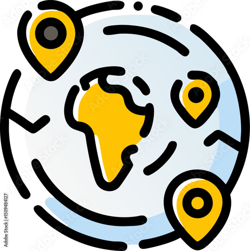 Global network connection location tracking map
