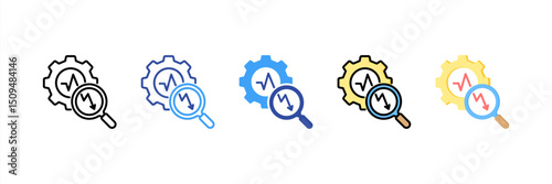 Process Analysis Multi Style Icon Set