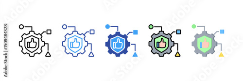 Reliability Multi Style Icon Set