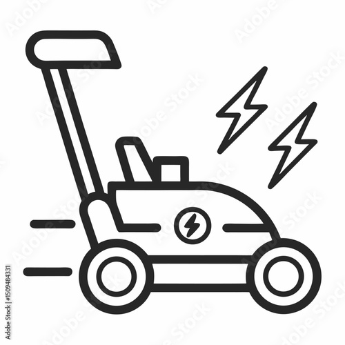 Electric lawn mower eco friendly gardening tool