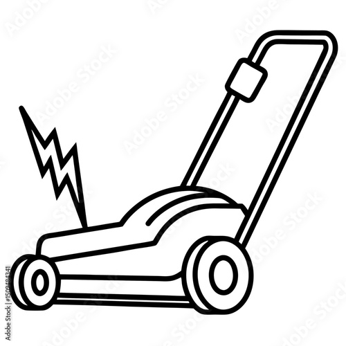 Electric lawn mower eco friendly gardening tool