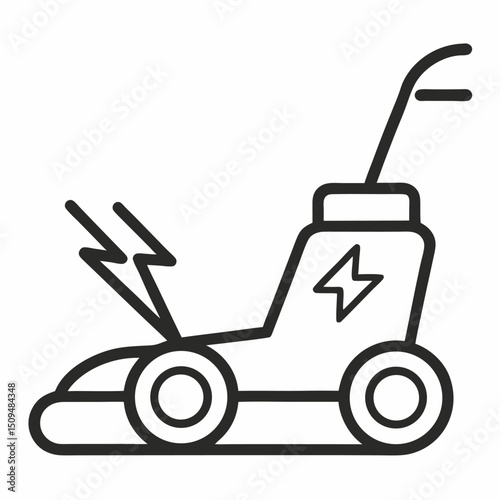 Electric lawn mower eco friendly gardening tool