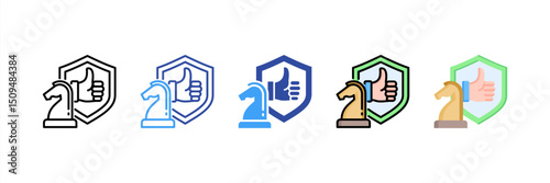 Strategic Plan Multi Style Icon Set