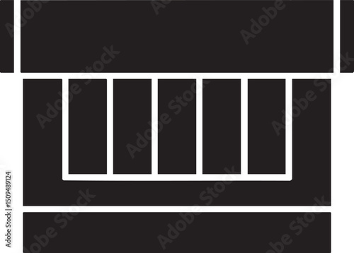 white fence defines a rectangular space.