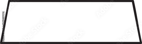simple elongated rectangle stands vertically against a white background.