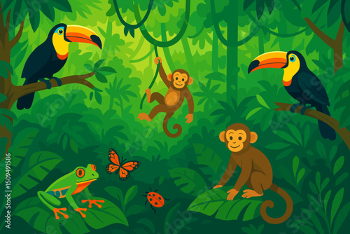 toucan in the jungle