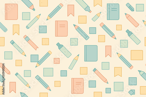 Colorful stationery supplies create an engaging backdrop for creative projects in a bright workspace