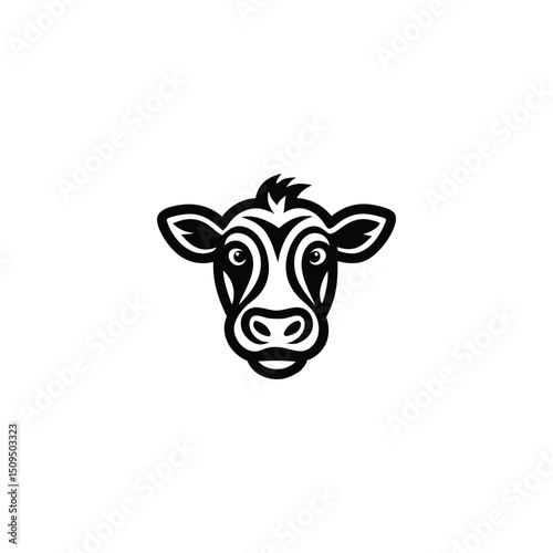 Cow Logo Design. Perfect Minimalist Cow Symbol